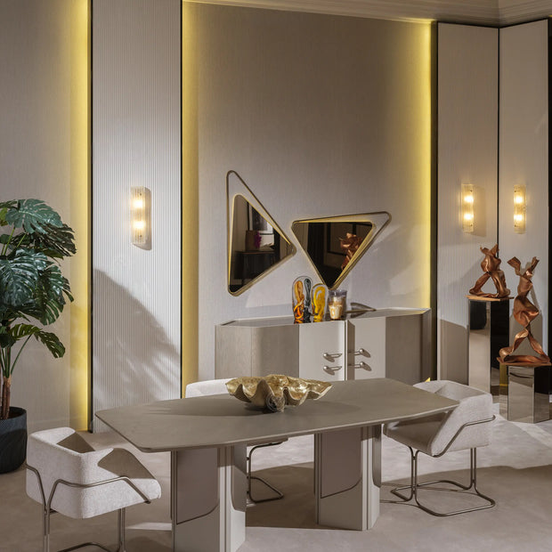 Ricamo dining table in spacious beige interior	