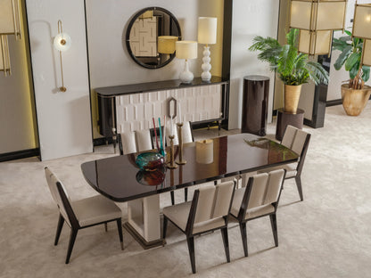 Senato dining table with matching cream sideboard