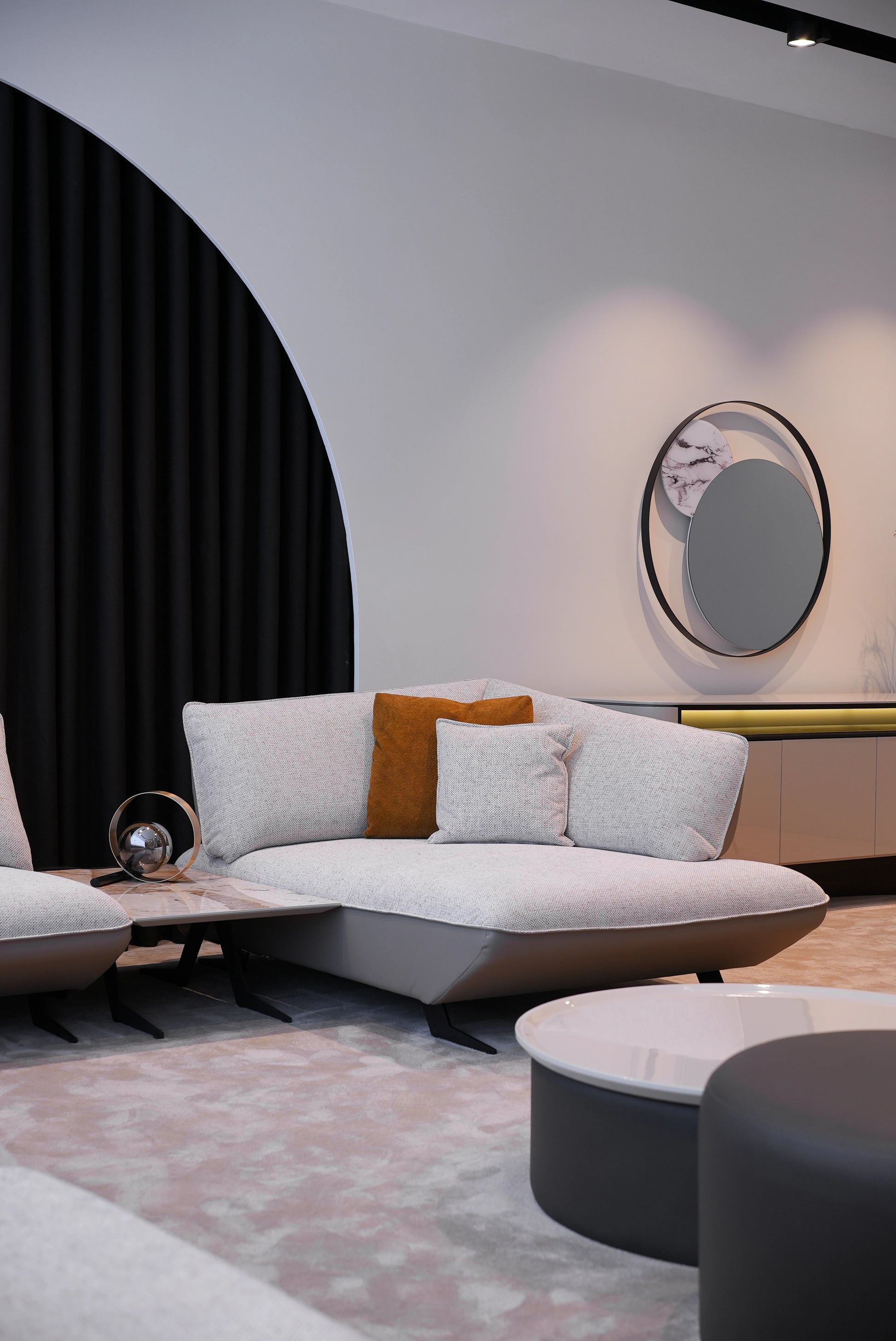 Corner Module of Simba Sofa Set showing modern design