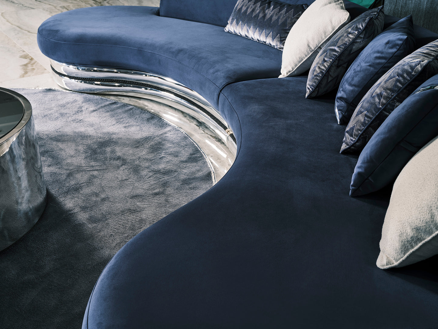 Ferre 5 Seater Sofa detail shot showing plush cushions