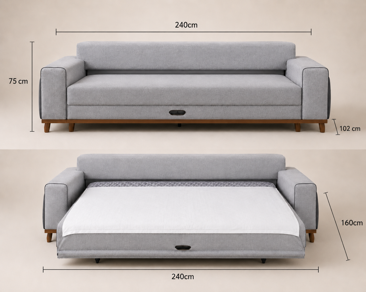 Cassa 3 Seater Sofa Bed