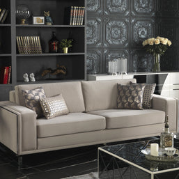 Close-up of 3-seater Uluda Sofa with high-density foam