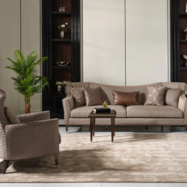 Varna Sofa Set with 4 seater, armchair, and central side table.