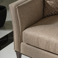 Left inner side of Varna sofa showing fabric lines and seating detail.
